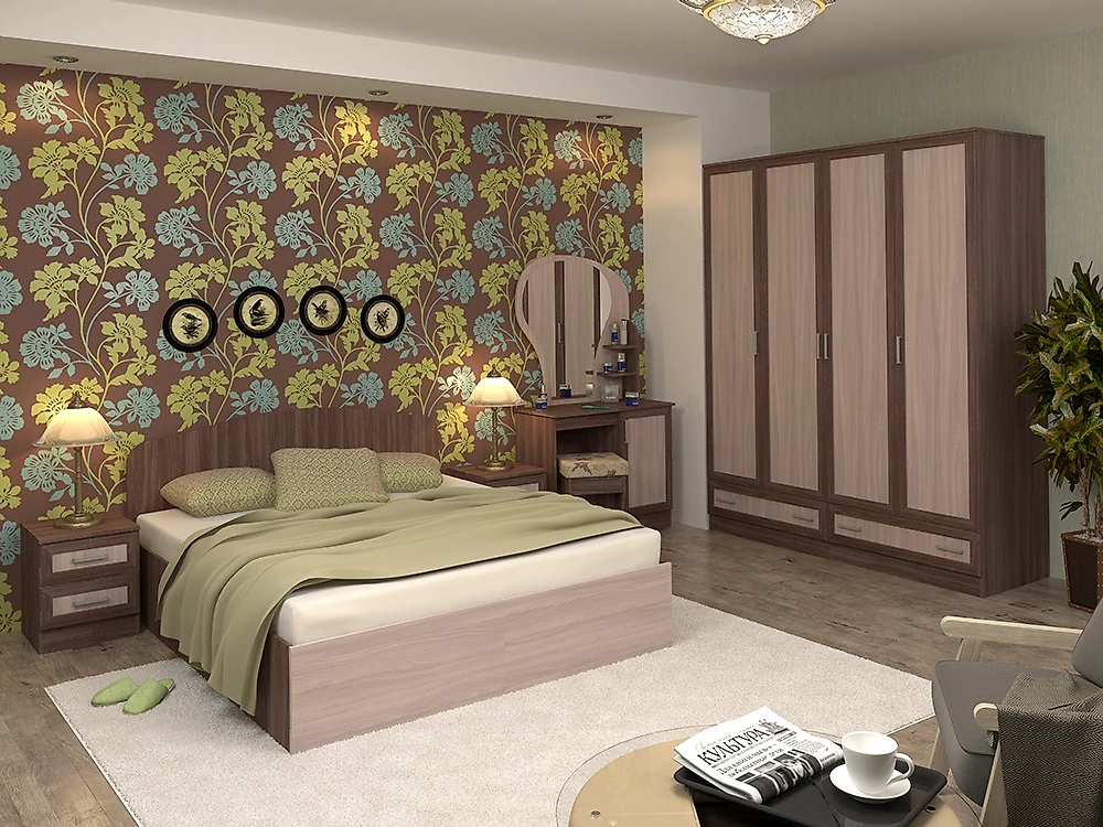 Модульная спальня  Тавла-9 М Дизайн-2