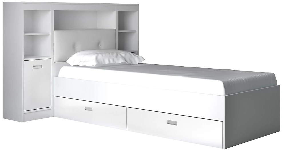 Кровать односпальная 80х200 см Виктория-5-80 Дизайн-2