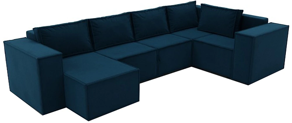 Модульный диван для школы Лофт П-образный Нави
