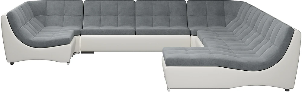  угловой диван с оттоманкой Монреаль-10 Слэйт