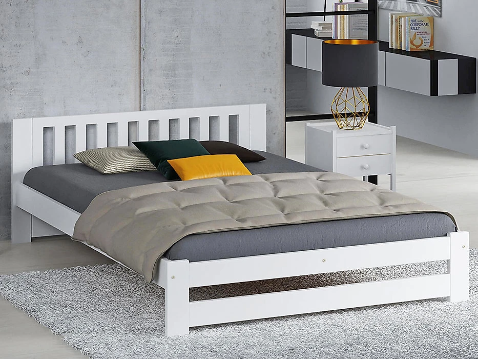 Кровать из массива Цюрих-2 140х200 с матрасом