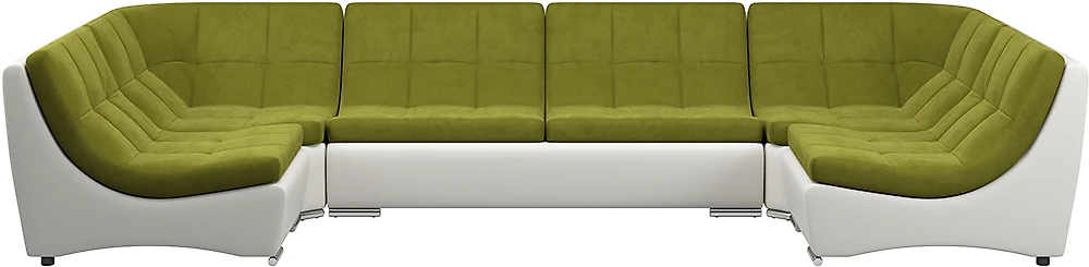 Модульный диван из экокожи Монреаль-3 Свамп