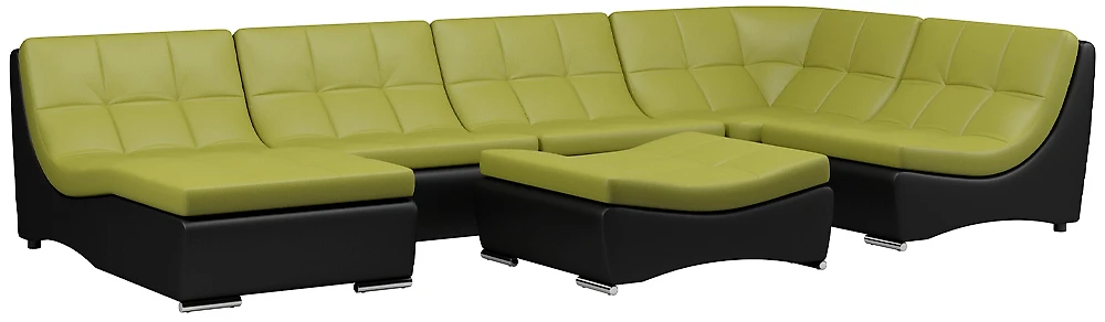 диван из натуральной кожи Монреаль-7 Дизайн 5 кожаный