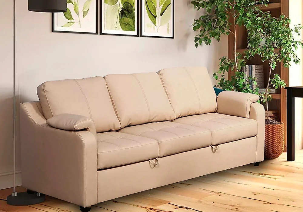 диван из натуральной кожи Берета Дизайн 7 кожаный