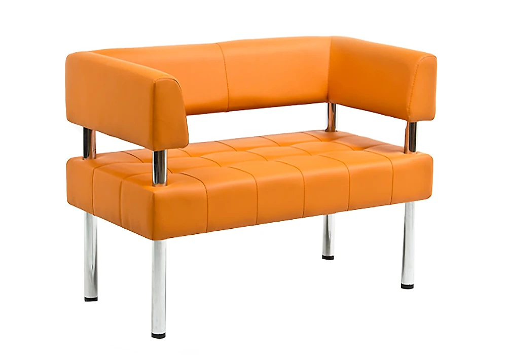диван в офис Бизнес 160х80 Оранжевый
