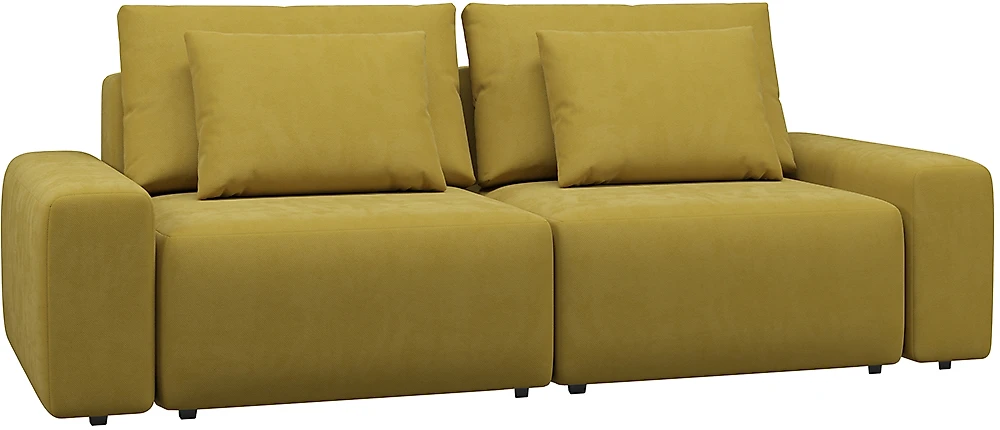 диван в зал Гунер-3 Плюш Мастард