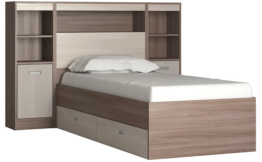 Кровать односпальная 80х200 см Виктория-4-80 Дизайн-3