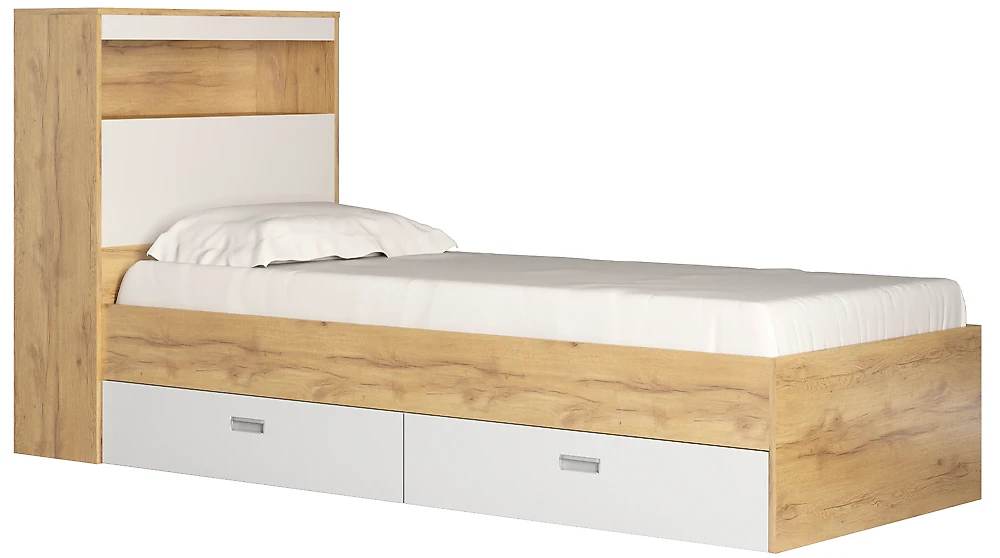 Кровать односпальная 80х200 см Виктория-2-80 Дизайн-1