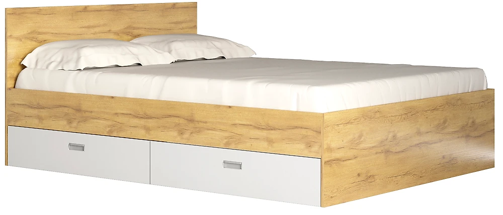 Кровать со спинкой Виктория-1-140 Дизайн-1