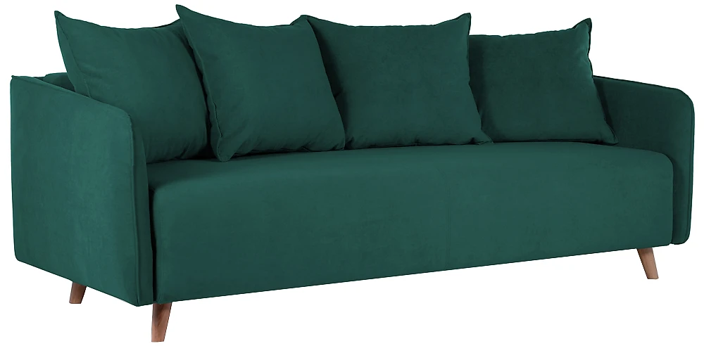 диван зеленого цвета Лила трехместный Дизайн 2