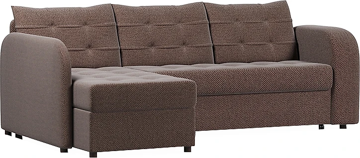Угловой диван с левым углом Беллано Браун
