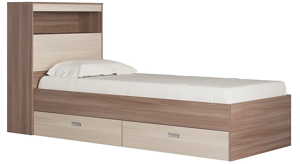 Кровать односпальная 80х200 см Виктория-2-80 Дизайн-3