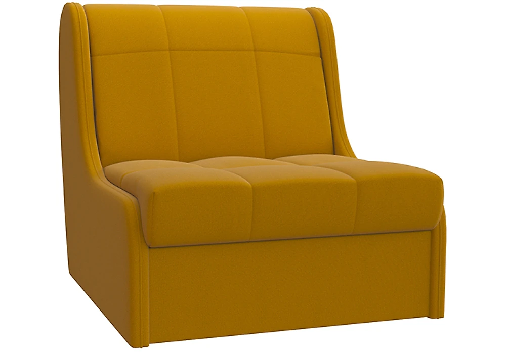 кресло желтого цвета Торонто Плюш Мастард