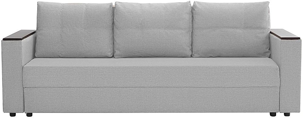 Прямой диван Атланта с деревянными подлокотниками Дизайн-1