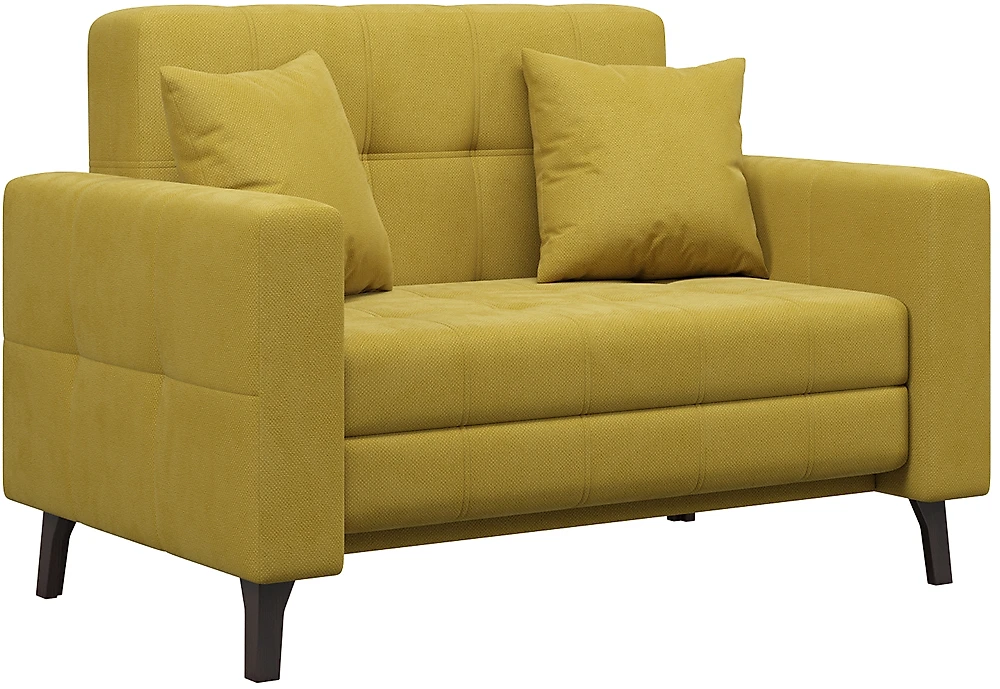 диван желтого цвета Этро-3 Люкс Плюш Мастард
