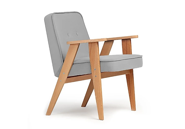 Серое кресло Несс Дизайн 3