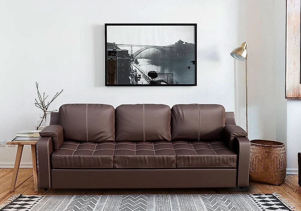 диван из кожи Берета Дизайн 4 кожаный