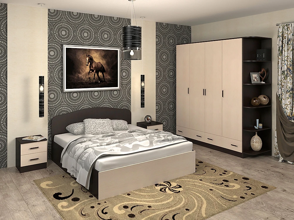 Модульная спальня  Тавла-8 Л Дизайн-1
