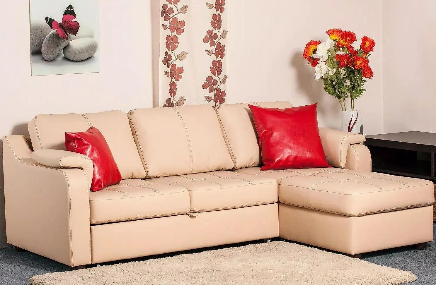 кожаный диван Берета Дизайн 2 кожаный