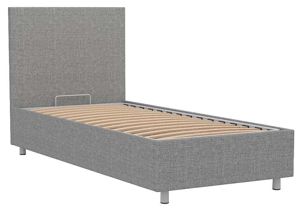 Кровать с ящиками для белья Белла 90х200 с бельевым ящиком Кантри Грей