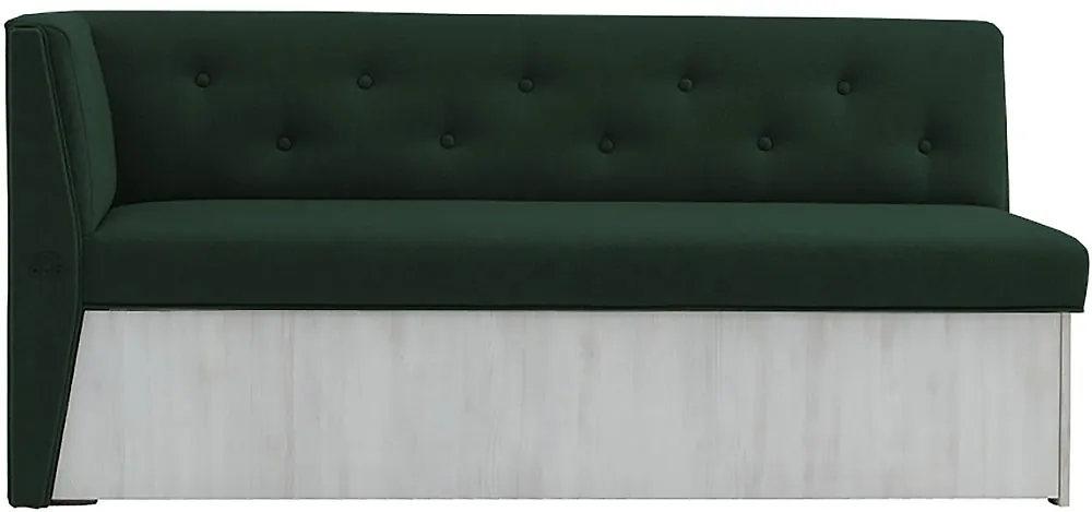 Нераскладной диван Верона с углом Зеленый