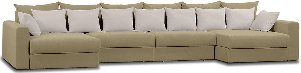 Бежевый модульный диван Модена-8 Плюш Крем