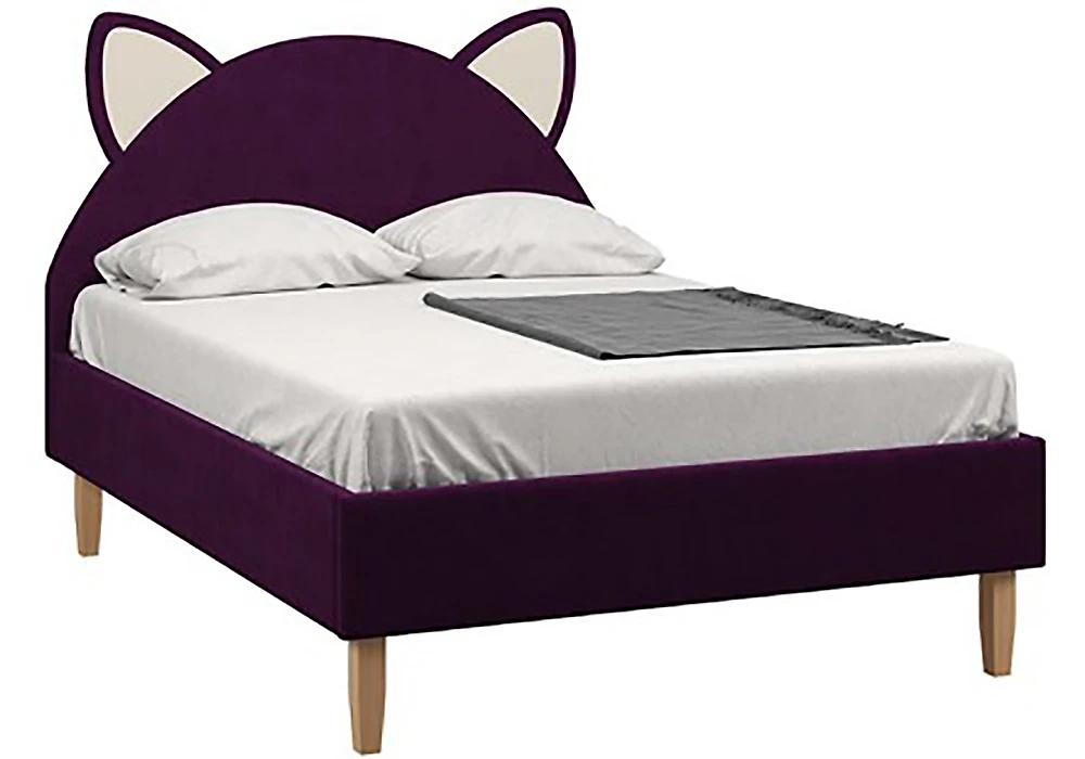 Детская кровать для девочек Китти Фиолет