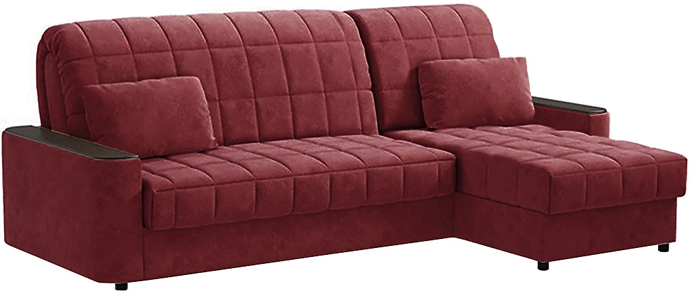 угловой диван для детской Даллас Плюш Бордо