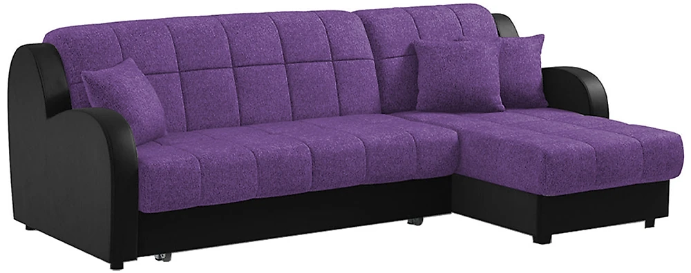 угловой диван для детской Барон Плюш Фиолет