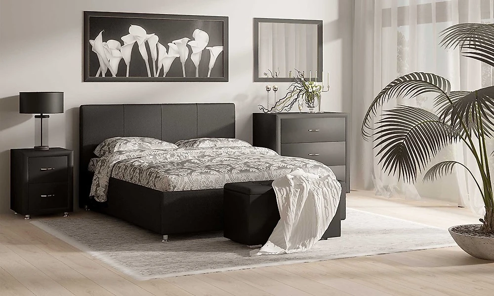 Двуспальная кровать с матрасом в комплекте Люкс (Prato-3) - Люкс 140х200 с матрасом