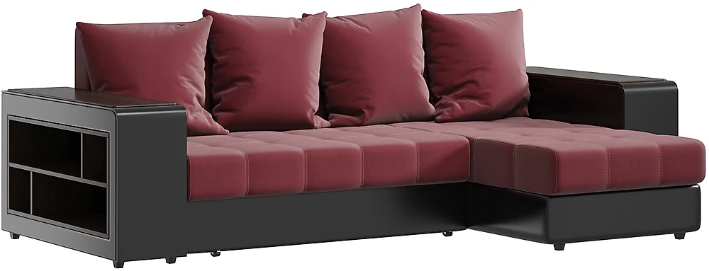 диван для ежедневного сна Дубай Плюш Бордо