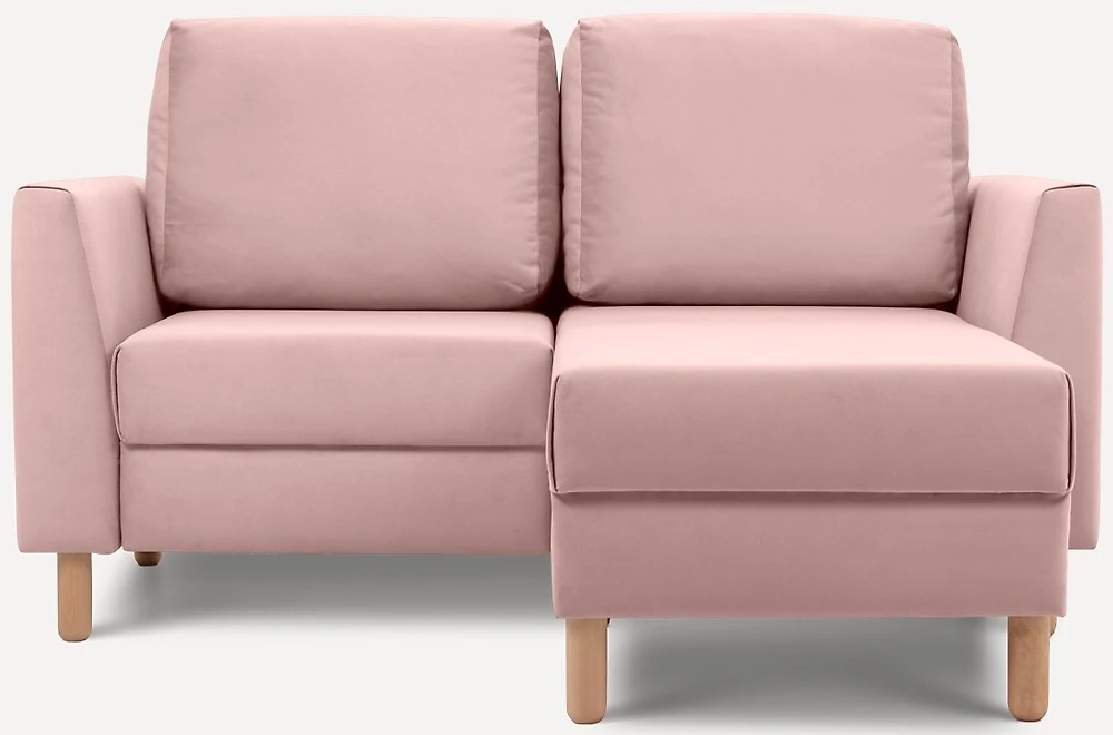 Угловой диван с ящиком для белья Ройн Мини Velvet Pink арт. KZ000013108