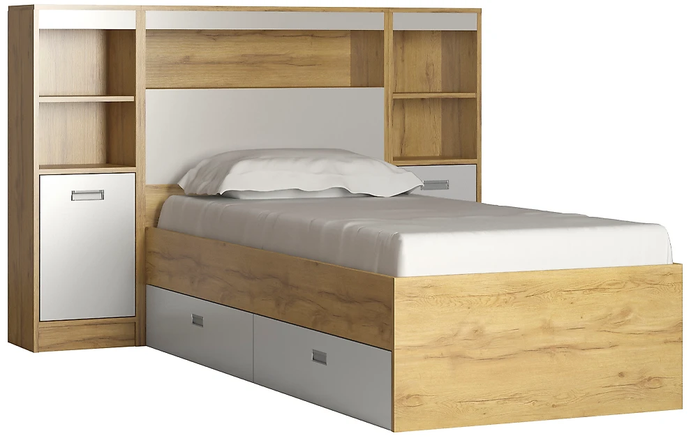 Кровать односпальная 80х200 см Виктория-4-80 Дизайн-1