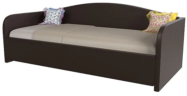 кровать в стиле минимализм Uno Дарк Браун (Сонум)